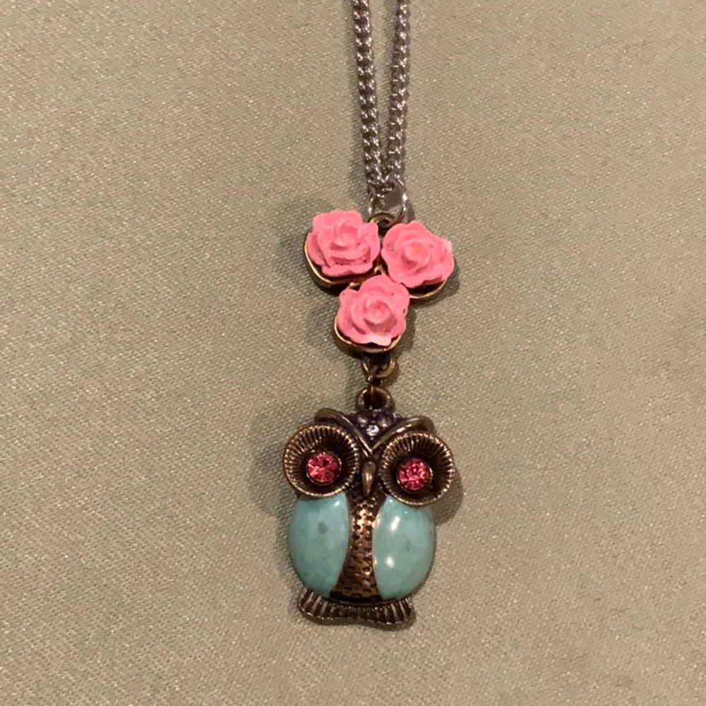 Betsy Johnson Owl pendant on a chain